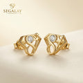 Segalay™ Signature Gold Stud Earrings
