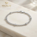Segalay™ Polished Silver Chain Bracelet